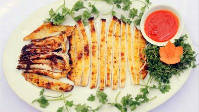 mực một nắng cô tô nướng muối ớt